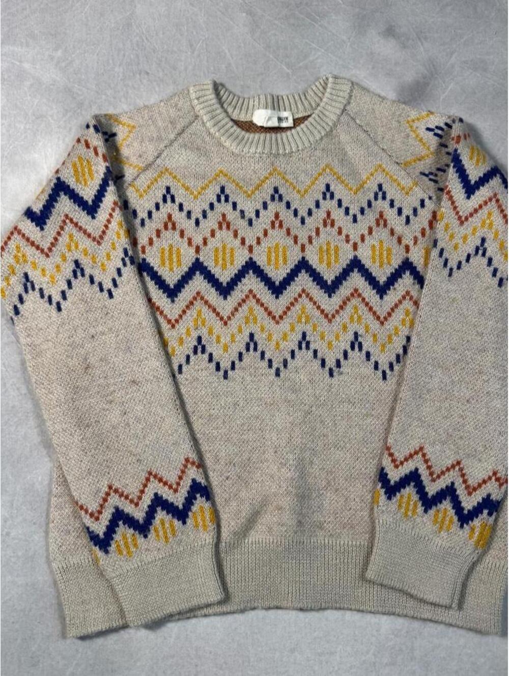 Vintage style Brooklyn Industries Wool Blend Nordic style Sweater adult Medium